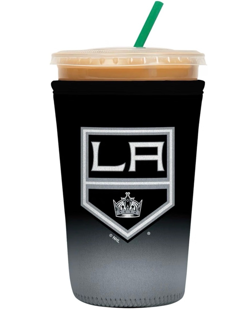 Los Angeles Kings Neoprene Cup Koozie by SOK IT. Black & Silver. 16 oz.